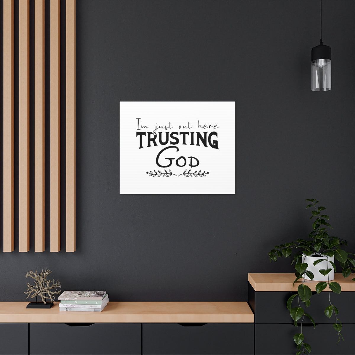Scripture Walls Trusting God Psalm 37:3 Leaves Christian Wall Art Bible Verse Print Ready to Hang Unframed-Express Your Love Gifts
