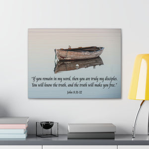 Scripture Walls Truth Will Make You Free John 8:31-32 Christian Home Decor Wall Art Scripture Ready to Hang Faith Print Unframed-Express Your Love Gifts