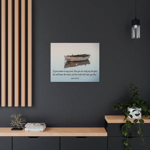 Scripture Walls Truth Will Make You Free John 8:31-32 Christian Home Decor Wall Art Scripture Ready to Hang Faith Print Unframed-Express Your Love Gifts