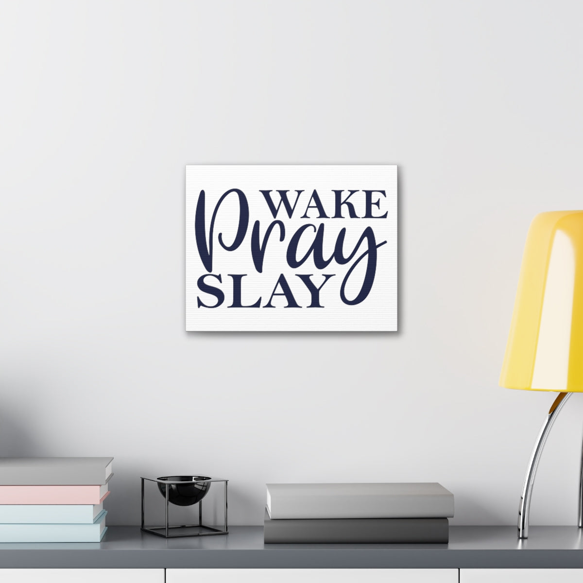 Scripture Walls Wake Pray Slay 2 Timothy 1:3 Christian Wall Art Print Ready to Hang Unframed-Express Your Love Gifts