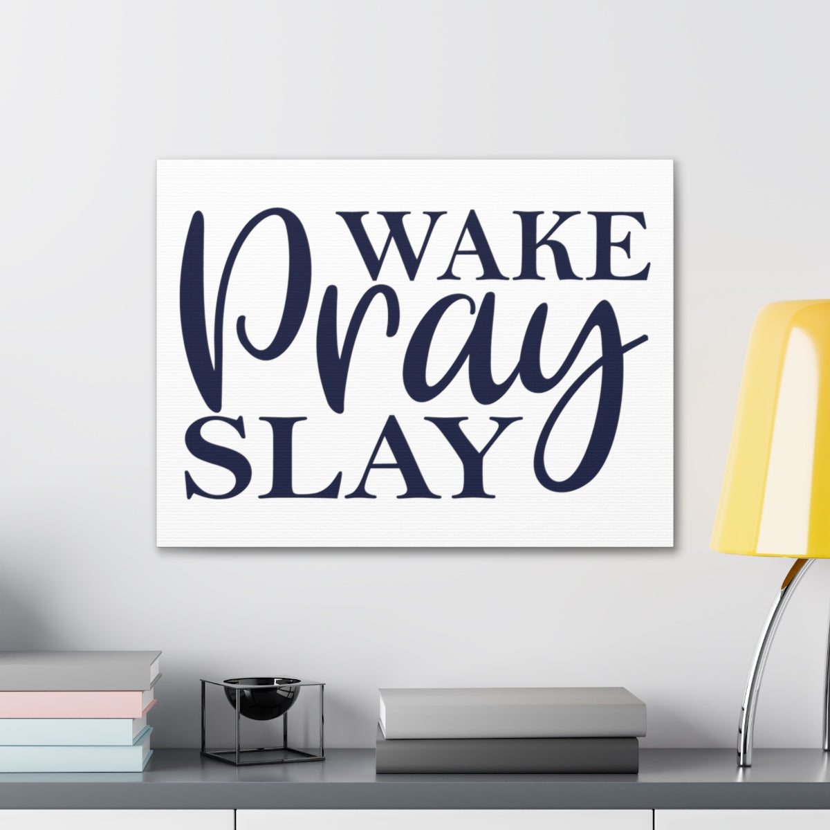 Scripture Walls Wake Pray Slay 2 Timothy 1:3 Christian Wall Art Print Ready to Hang Unframed-Express Your Love Gifts