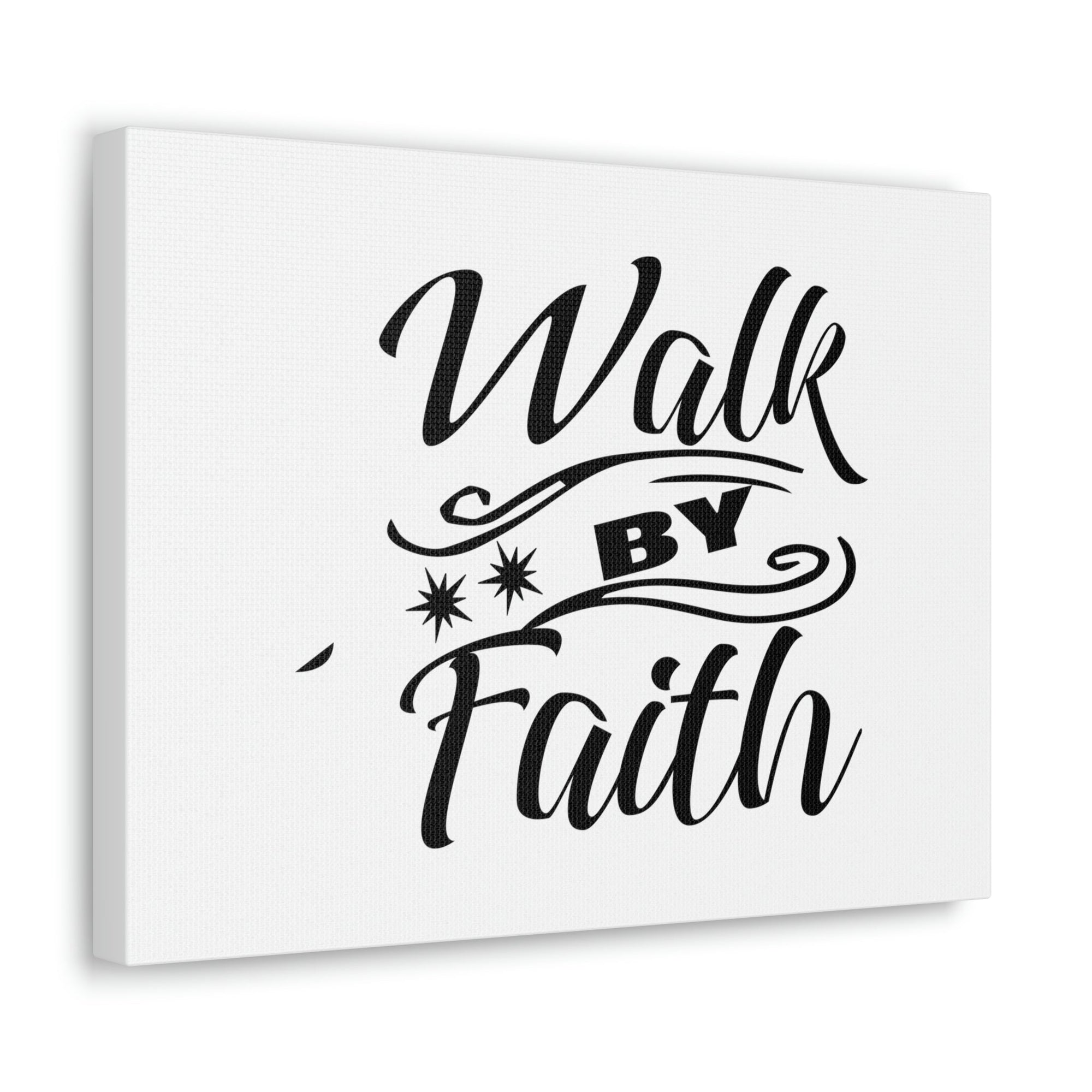 Scripture Walls Walk By Faith 2 Corinthians 5:7 Two Star Christian Wall Art Bible Verse Print Ready to Hang Unframed-Express Your Love Gifts