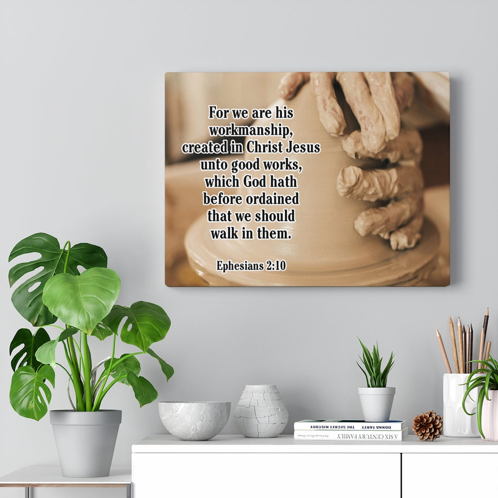 Scripture sign - For we are God’s handiwork - Ephesians 2:10 - Bible verse wall decor - Scripture wall art - Christian wall art rustic outlets sign