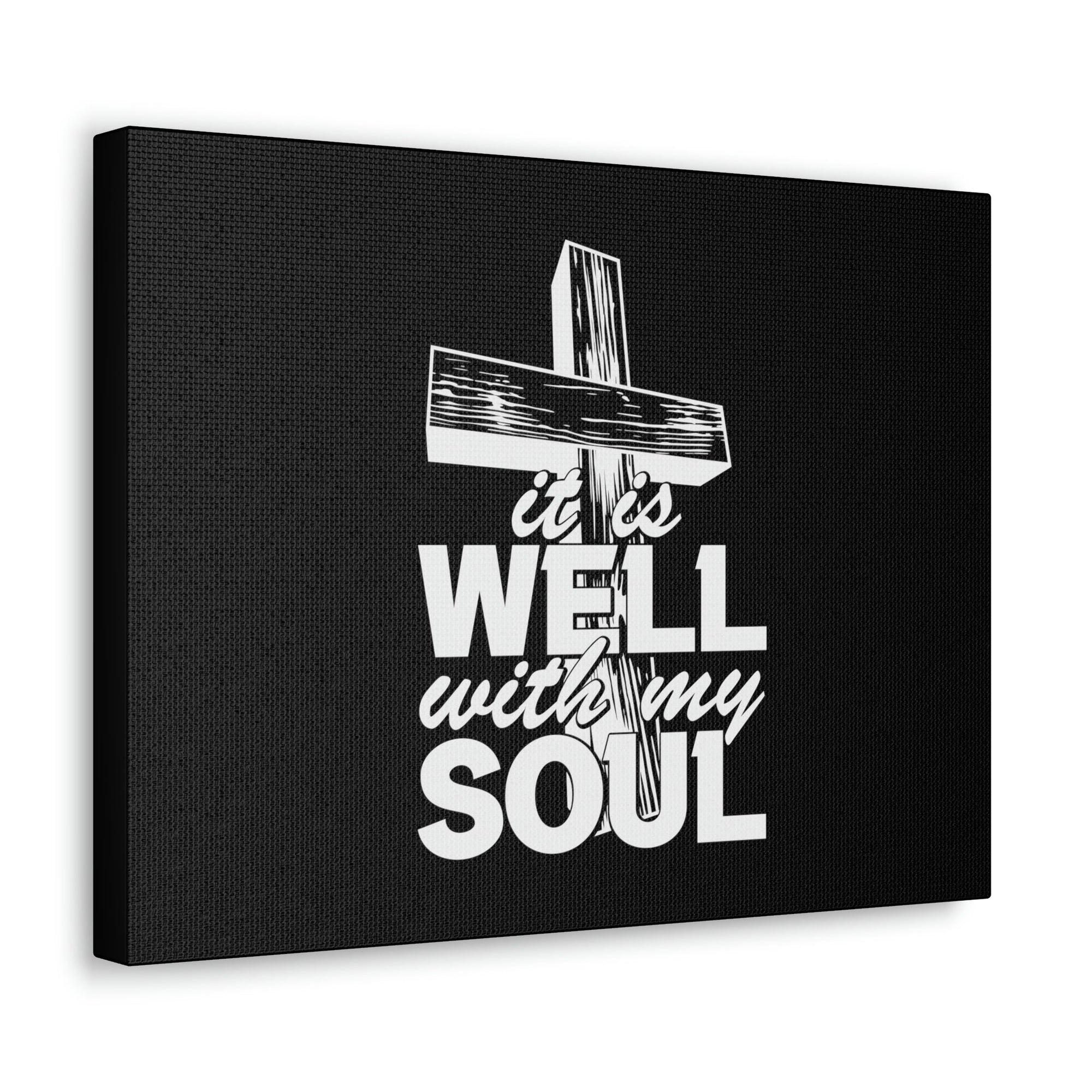 Scripture Walls Well With My Soul Psalm 42:7 Cross Christian Wall Art Bible Verse Print Ready to Hang Unframed-Express Your Love Gifts