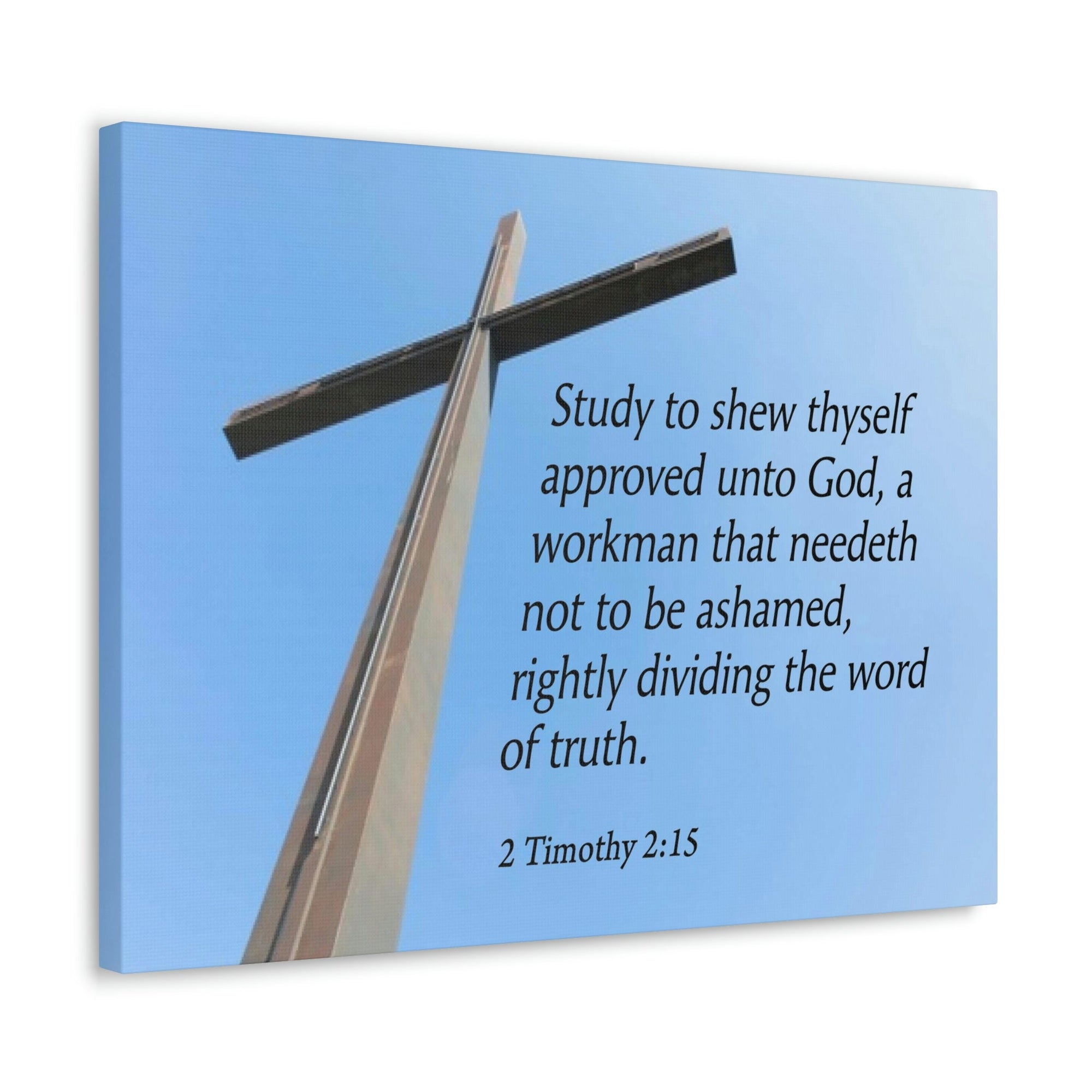 Scripture Walls Word of Truth 2 Timothy 2:15 Bible Verse Canvas Christian Wall Art Ready to Hang Unframed-Express Your Love Gifts