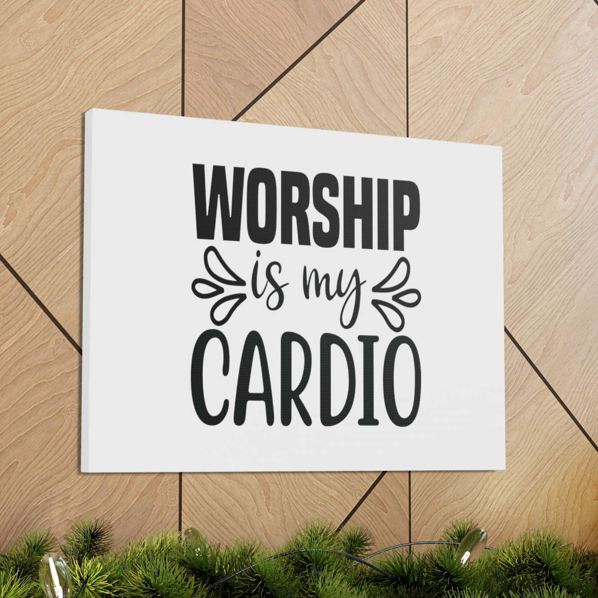 Scripture Walls Worship Is My Cardio John 4:24 Christian Wall Art Bible Verse Print Ready to Hang Unframed-Express Your Love Gifts