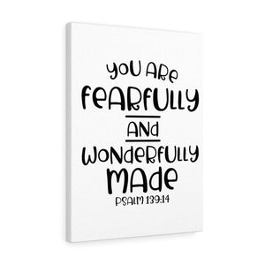 Scripture Walls You Are Fearfully Psalm 139:14 Bible Verse Canvas Christian Wall Art Ready to Hang Unframed-Express Your Love Gifts