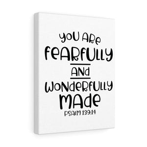 Scripture Walls You Are Fearfully Psalm 139:14 Bible Verse Canvas Christian Wall Art Ready to Hang Unframed-Express Your Love Gifts