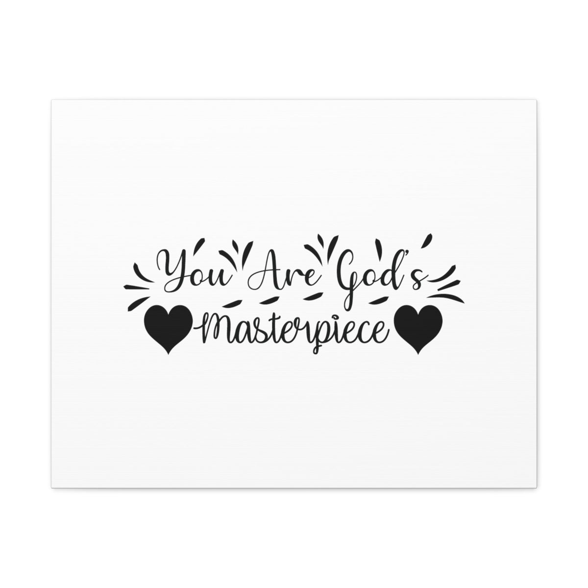 Scripture Walls You Are God&#39;s Masterpiece Ephesians 2:10 Heart Christian Wall Art Bible Verse Print Ready to Hang Unframed-Express Your Love Gifts