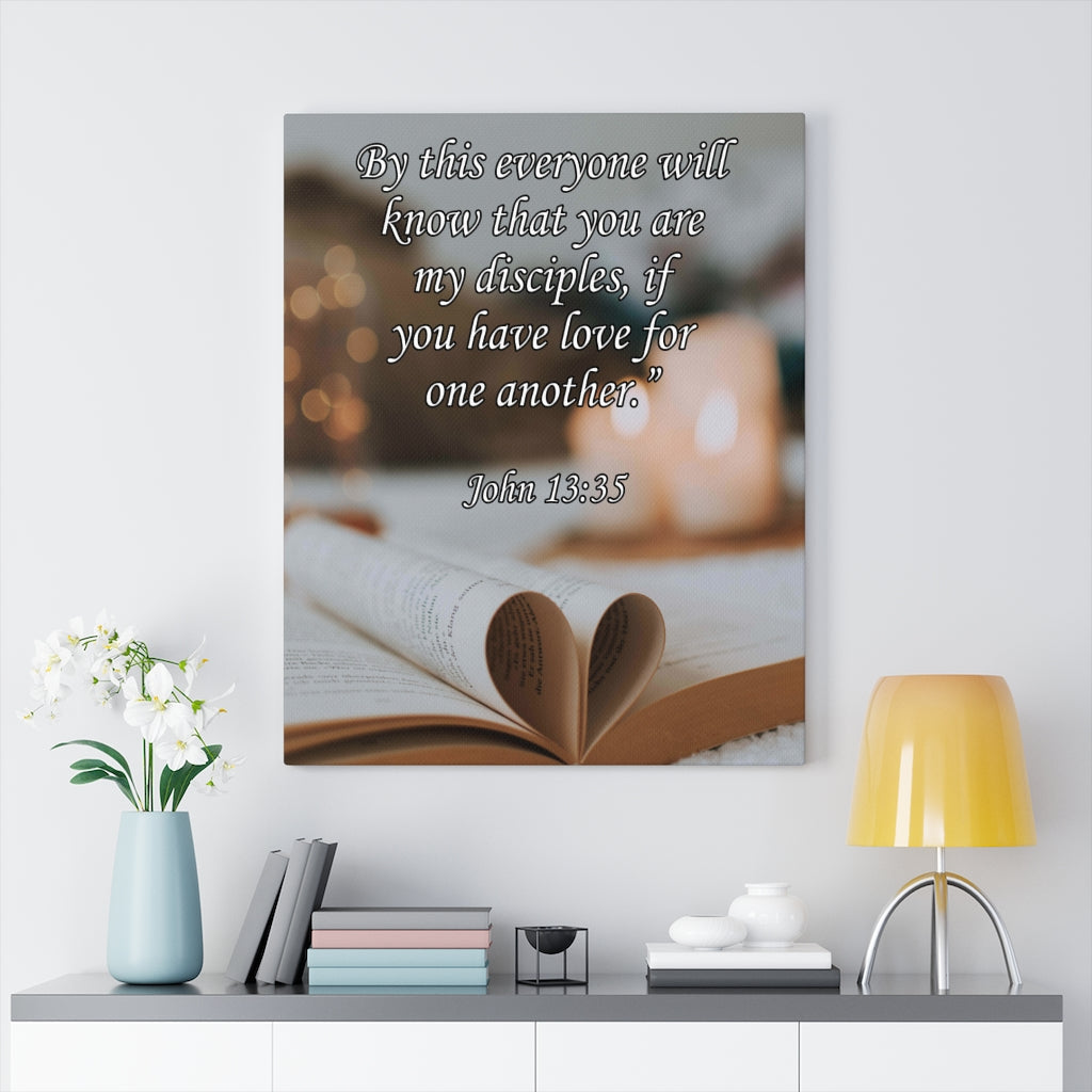 Scripture Walls You Are My Disciples John 13:35 Christian Home Decor Bible Art Unframed-Express Your Love Gifts