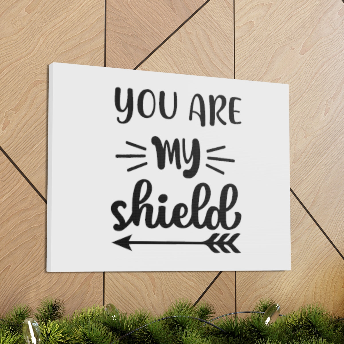 Scripture Walls You Are My Shield Psalm 3:3 Arrow Christian Wall Art Bible Verse Print Ready to Hang Unframed-Express Your Love Gifts