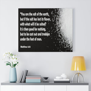 Scripture Walls You Are The Salt of The Earth Matthew 5:13 Bible Verse Canvas Christian Wall Art Ready to Hang Unframed-Express Your Love Gifts