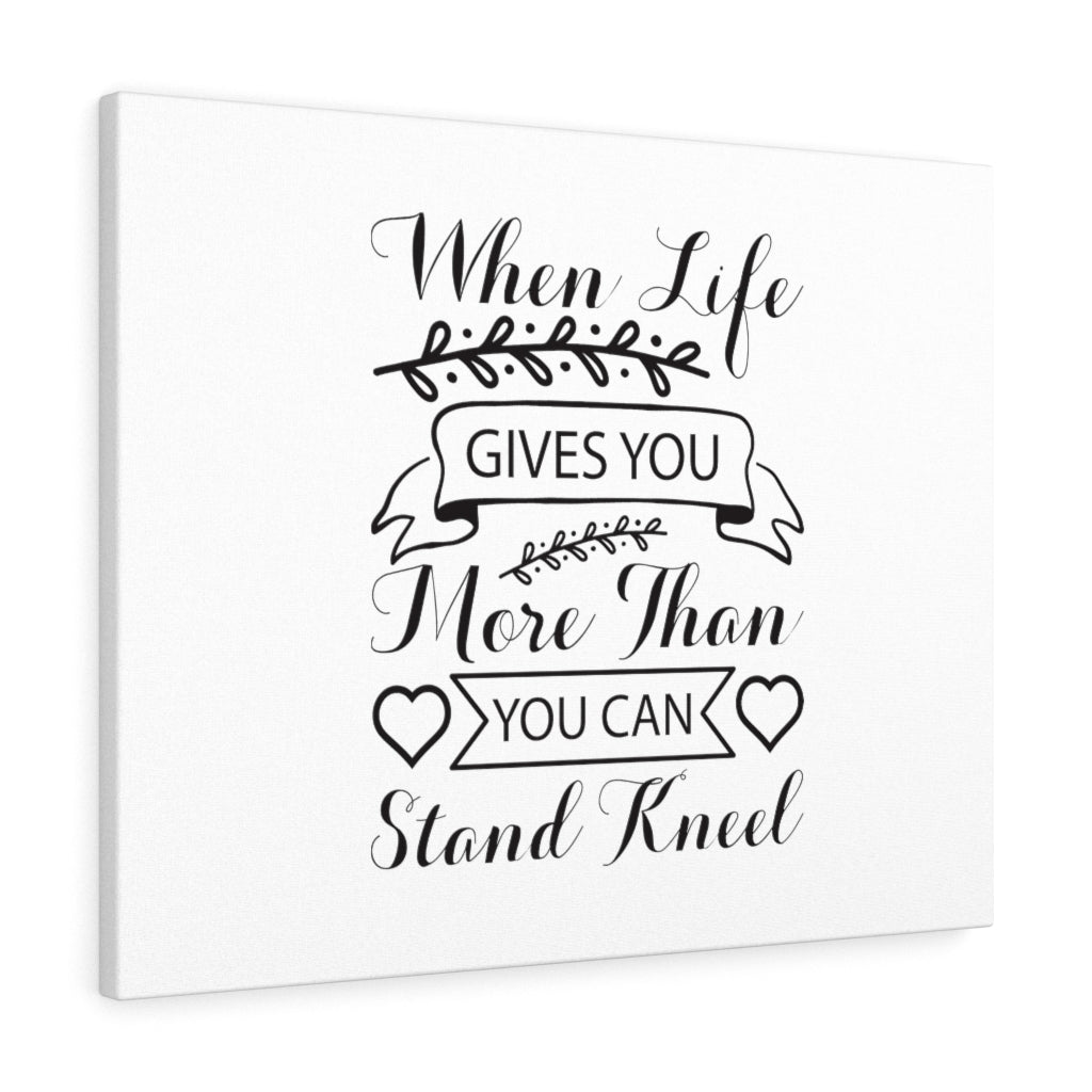 Scripture Walls You Can Stand Kneel Bible Verse Canvas Christian Wall Art Ready to Hang Unframed-Express Your Love Gifts