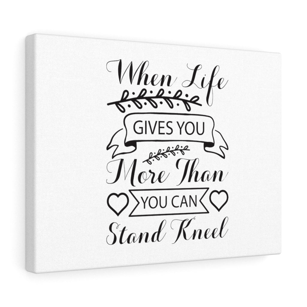 Scripture Walls You Can Stand Kneel Bible Verse Canvas Christian Wall Art Ready to Hang Unframed-Express Your Love Gifts