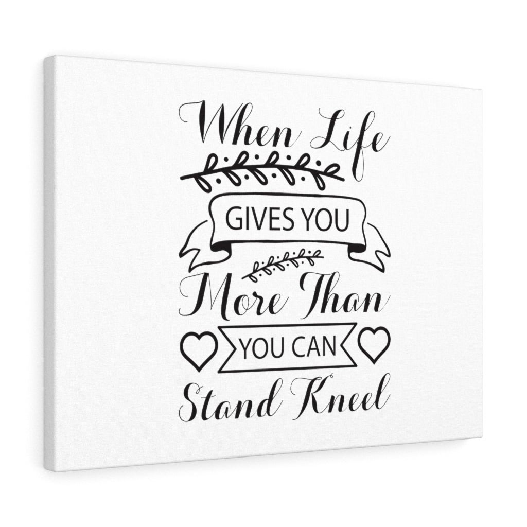 Scripture Walls You Can Stand Kneel Bible Verse Canvas Christian Wall Art Ready to Hang Unframed-Express Your Love Gifts