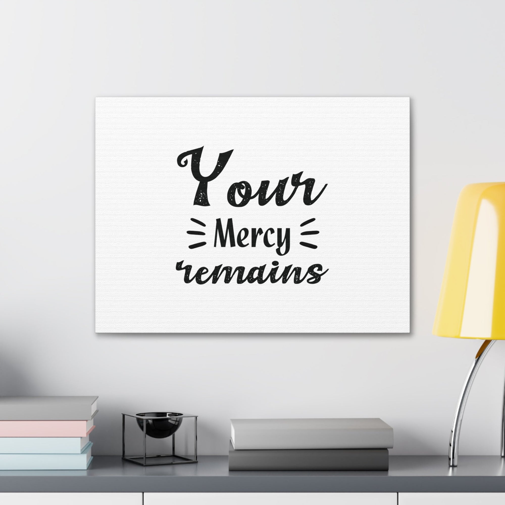 Scripture Walls Your Mercy Remains Titus 3:5 Christian Wall Art Bible Verse Print Ready to Hang Unframed-Express Your Love Gifts