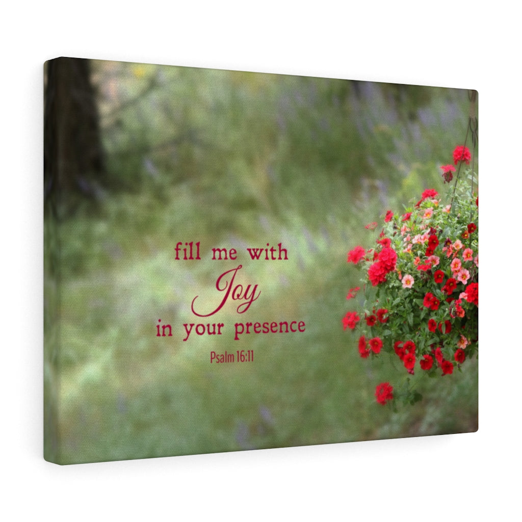 Scripture Walls Your Presence Psalm 16:11 Bible Verse Canvas Christian Wall Art Ready to Hang Unframed-Express Your Love Gifts