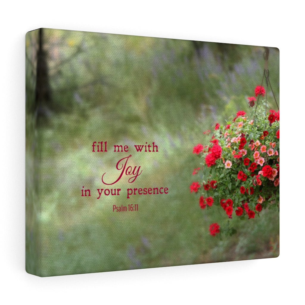 Scripture Walls Your Presence Psalm 16:11 Bible Verse Canvas Christian Wall Art Ready to Hang Unframed-Express Your Love Gifts