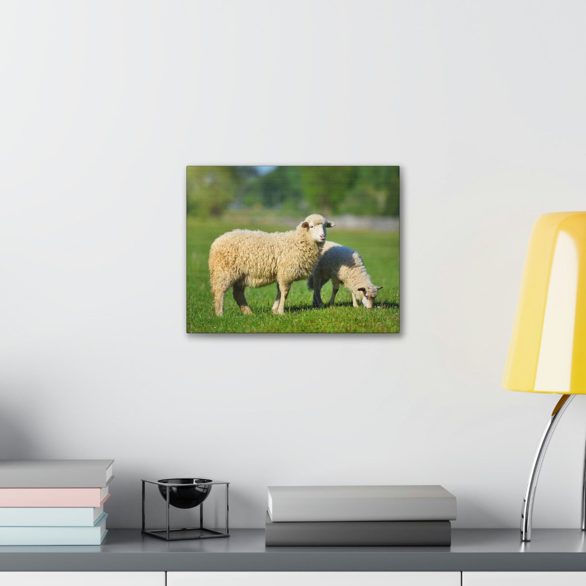 Scripture Walls Sheep Hunting Sheep on Hunt Print Animal Wall Art Wildlife Canvas Prints Wall Art Ready to Hang Unframed-Express Your Love Gifts