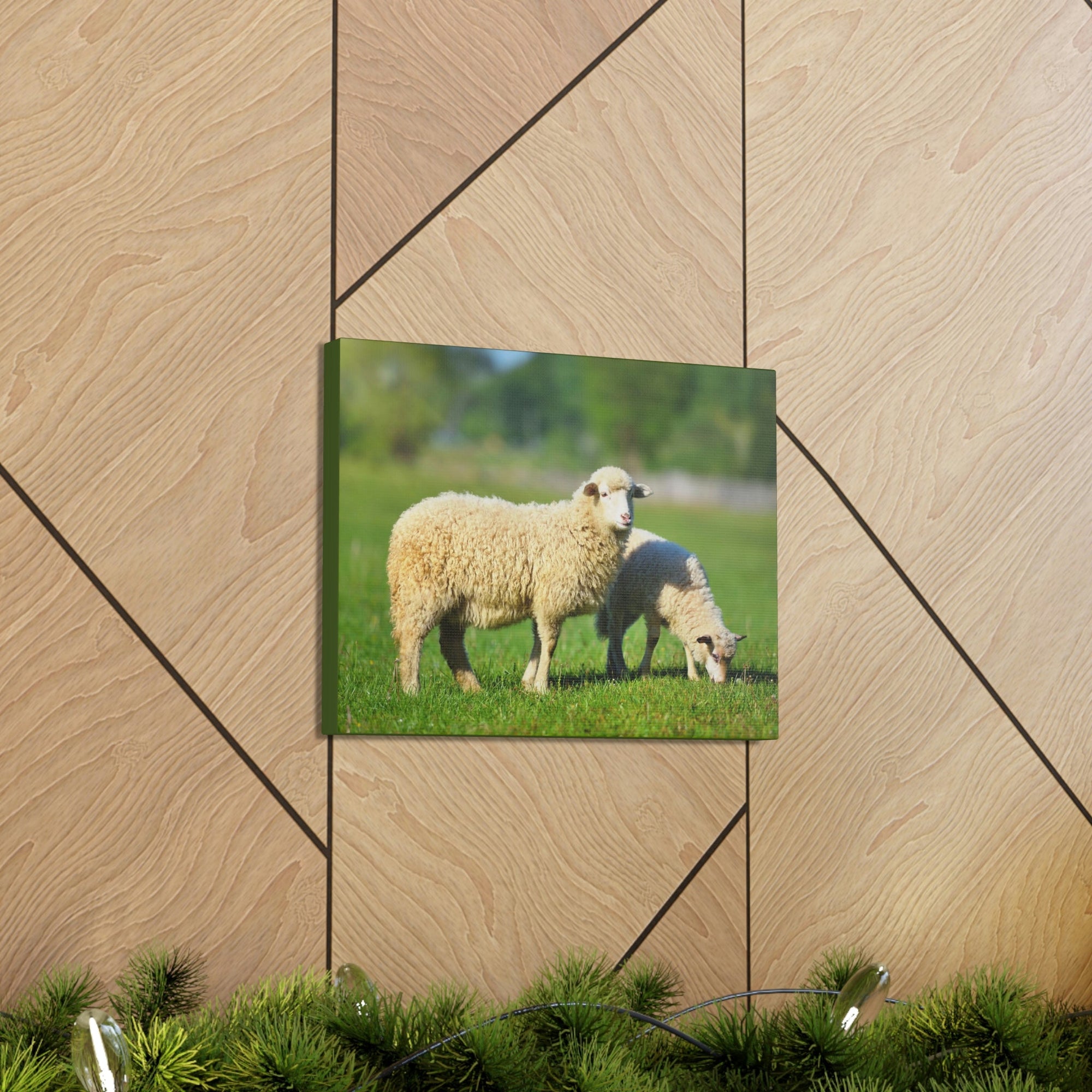 Scripture Walls Sheep Hunting Sheep on Hunt Print Animal Wall Art Wildlife Canvas Prints Wall Art Ready to Hang Unframed-Express Your Love Gifts