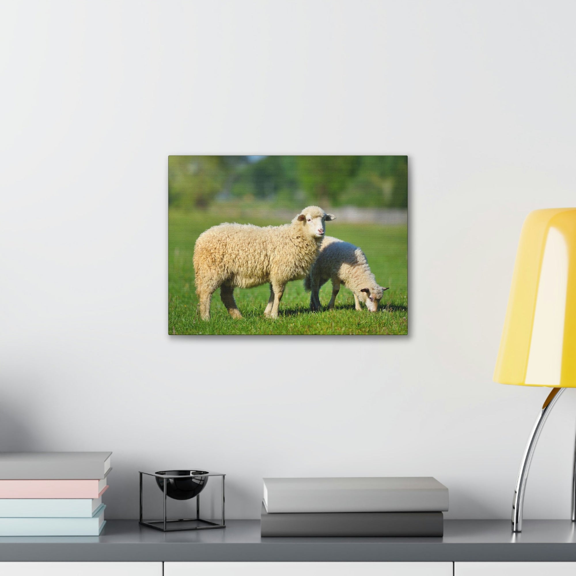 Scripture Walls Sheep Hunting Sheep on Hunt Print Animal Wall Art Wildlife Canvas Prints Wall Art Ready to Hang Unframed-Express Your Love Gifts