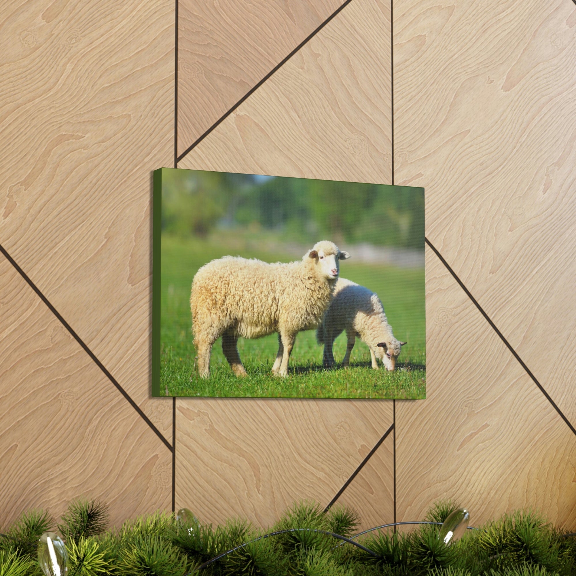 Scripture Walls Sheep Hunting Sheep on Hunt Print Animal Wall Art Wildlife Canvas Prints Wall Art Ready to Hang Unframed-Express Your Love Gifts