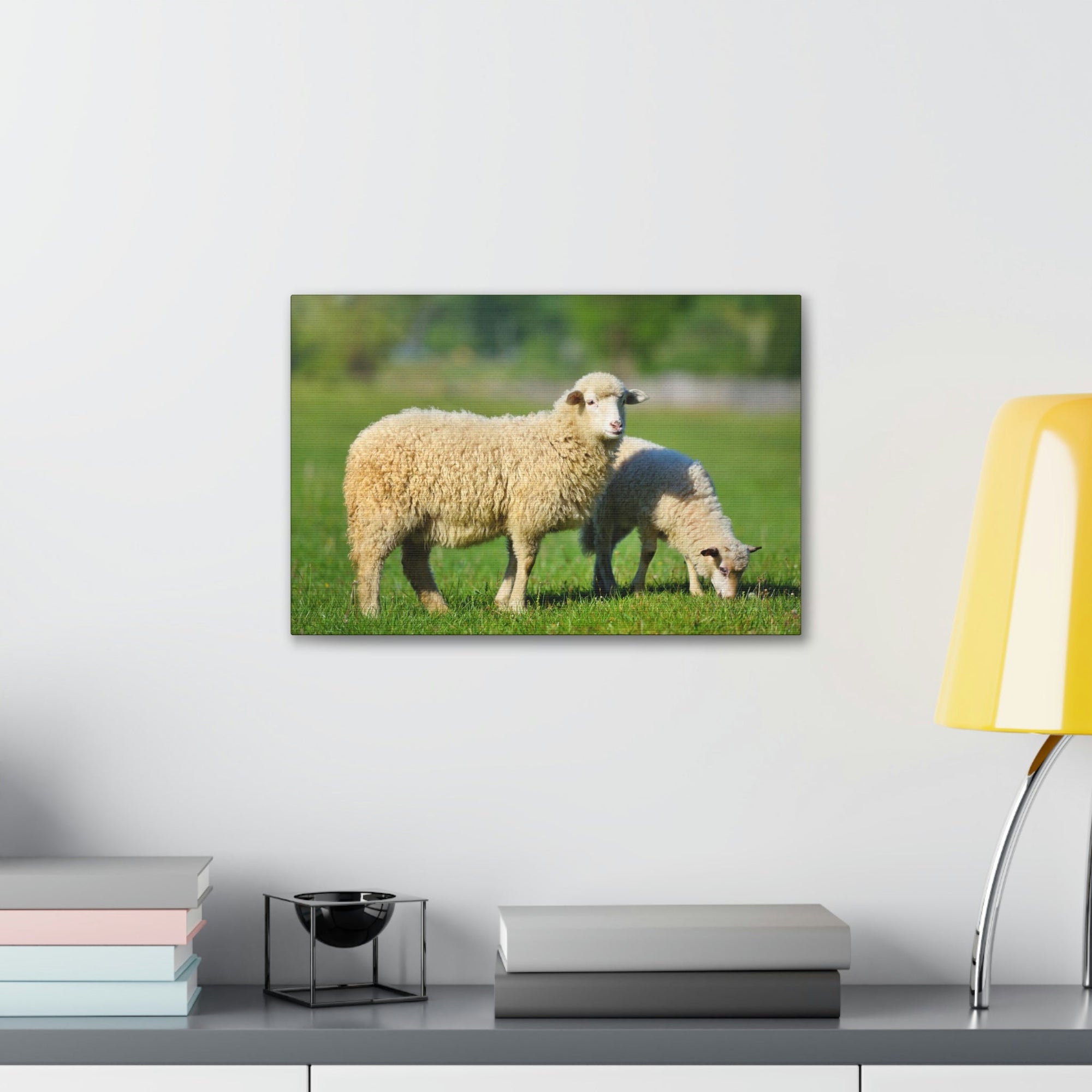 Scripture Walls Sheep Hunting Sheep on Hunt Print Animal Wall Art Wildlife Canvas Prints Wall Art Ready to Hang Unframed-Express Your Love Gifts