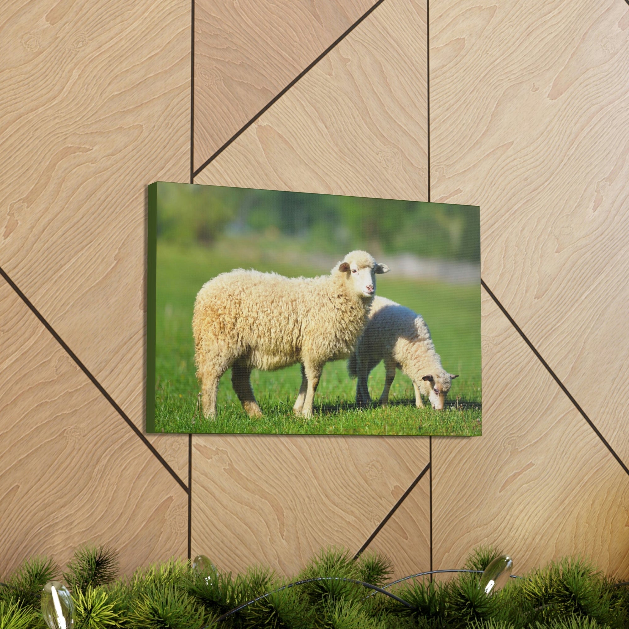 Scripture Walls Sheep Hunting Sheep on Hunt Print Animal Wall Art Wildlife Canvas Prints Wall Art Ready to Hang Unframed-Express Your Love Gifts