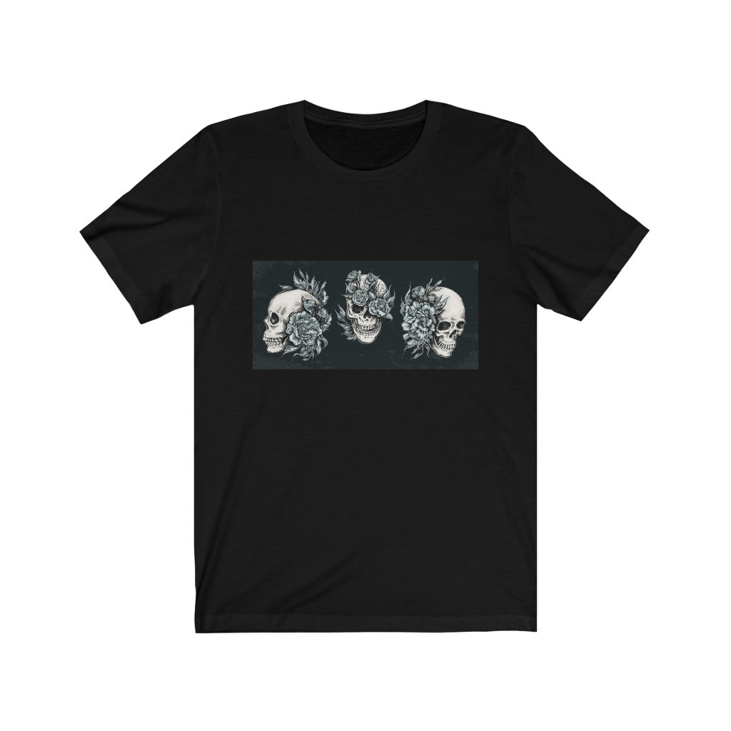 Skulls With Flowers TShirt-Express Your Love Gifts