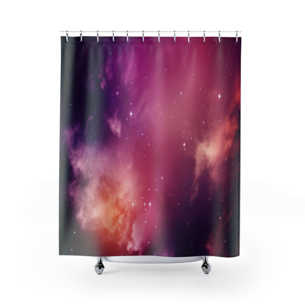 Sky With Stars Stylish Design 71&quot; x 74&quot; Elegant Waterproof Shower Curtain for a Spa-like Bathroom Paradise Exceptional Craftsmanship-Express Your Love Gifts