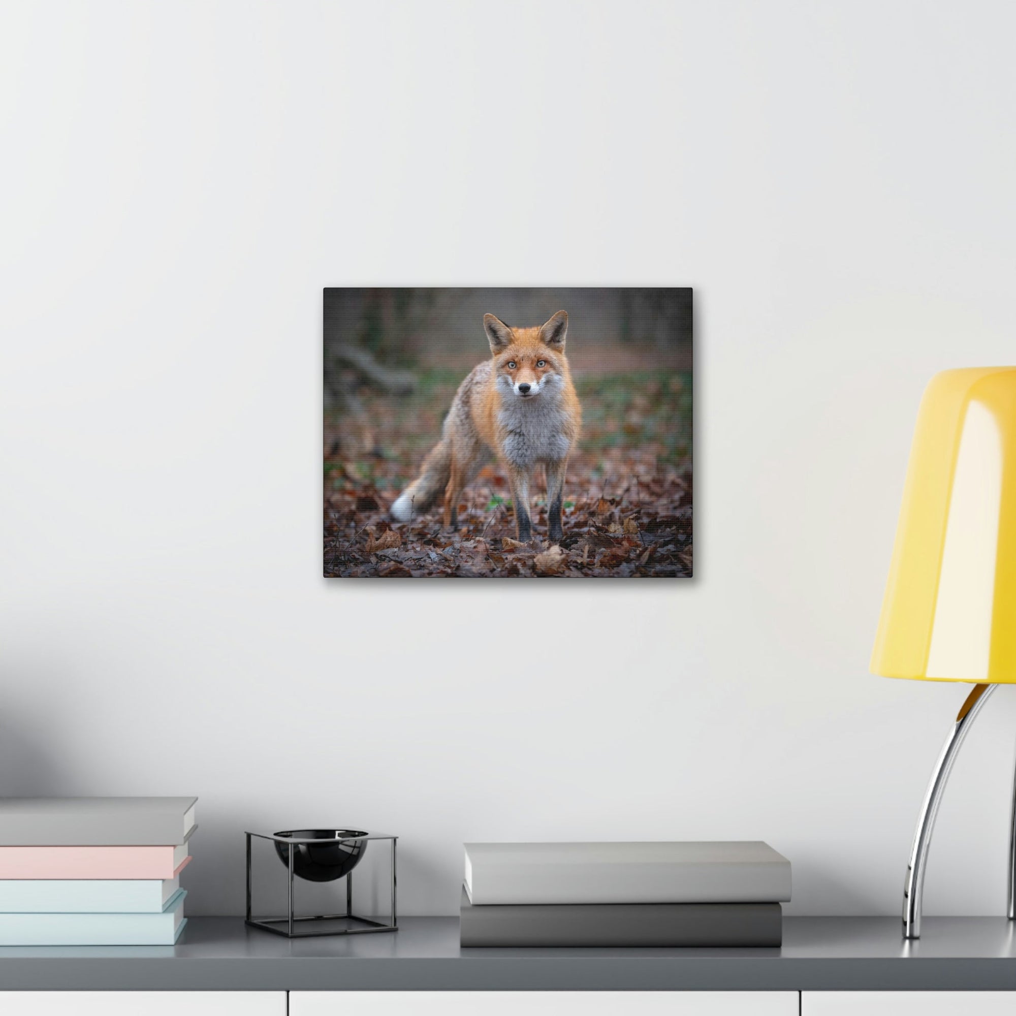 Scripture Walls Snow Fox Hunting Snow Fox on Hunt Print Animal Wall Art Wildlife Canvas Prints Wall Art Ready to Hang Unframed-Express Your Love Gifts