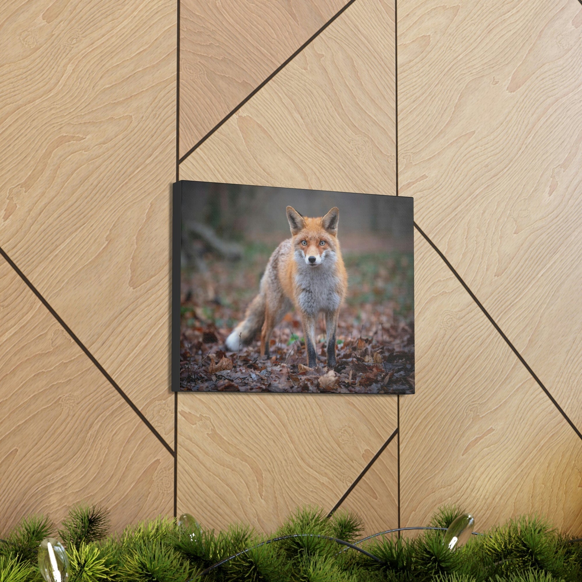 Scripture Walls Snow Fox Hunting Snow Fox on Hunt Print Animal Wall Art Wildlife Canvas Prints Wall Art Ready to Hang Unframed-Express Your Love Gifts