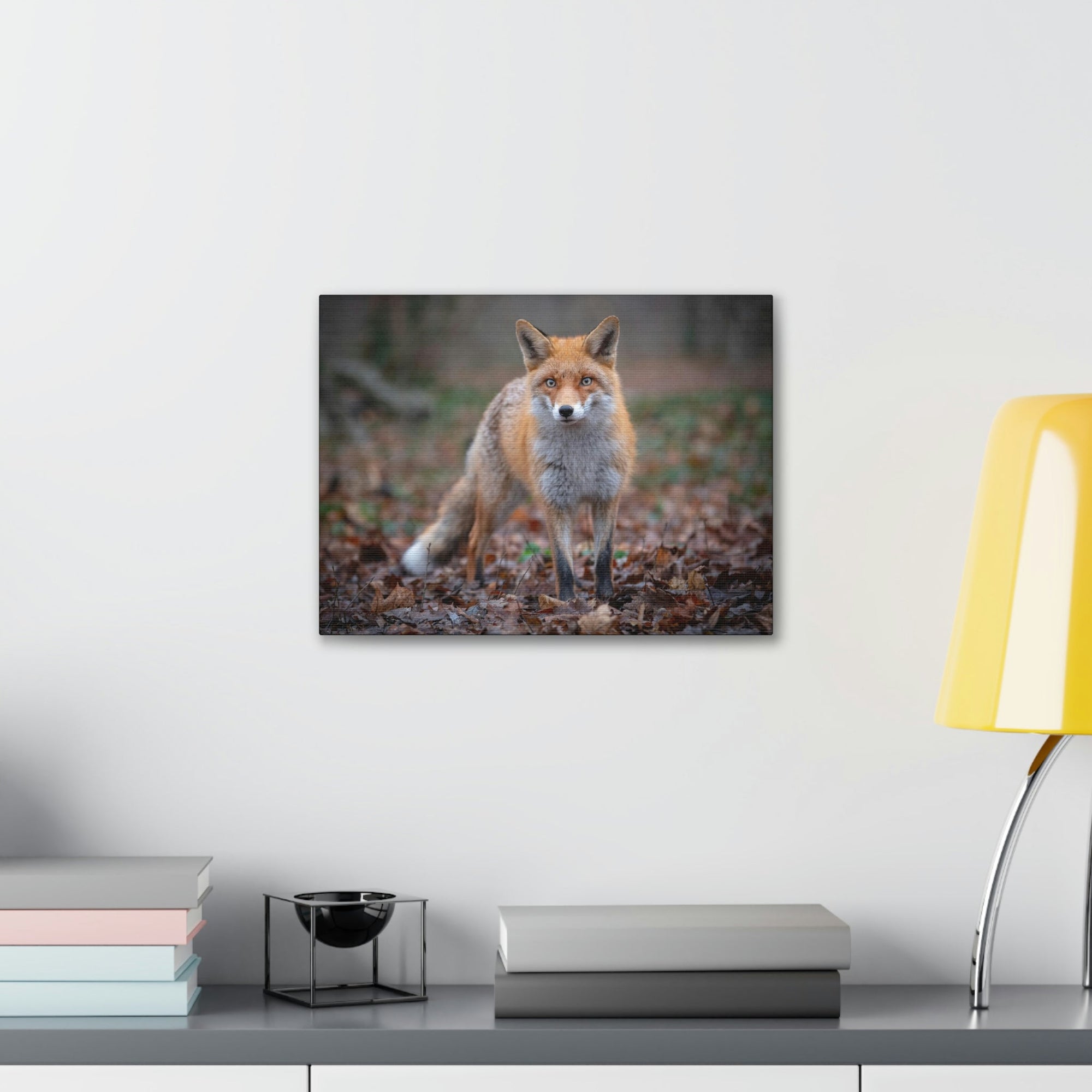 Scripture Walls Snow Fox Hunting Snow Fox on Hunt Print Animal Wall Art Wildlife Canvas Prints Wall Art Ready to Hang Unframed-Express Your Love Gifts