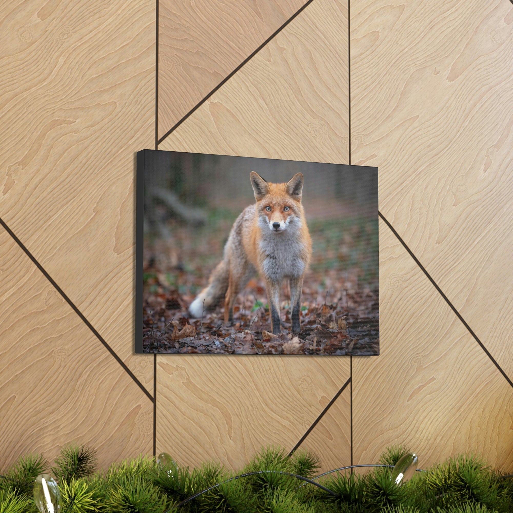 Scripture Walls Snow Fox Hunting Snow Fox on Hunt Print Animal Wall Art Wildlife Canvas Prints Wall Art Ready to Hang Unframed-Express Your Love Gifts