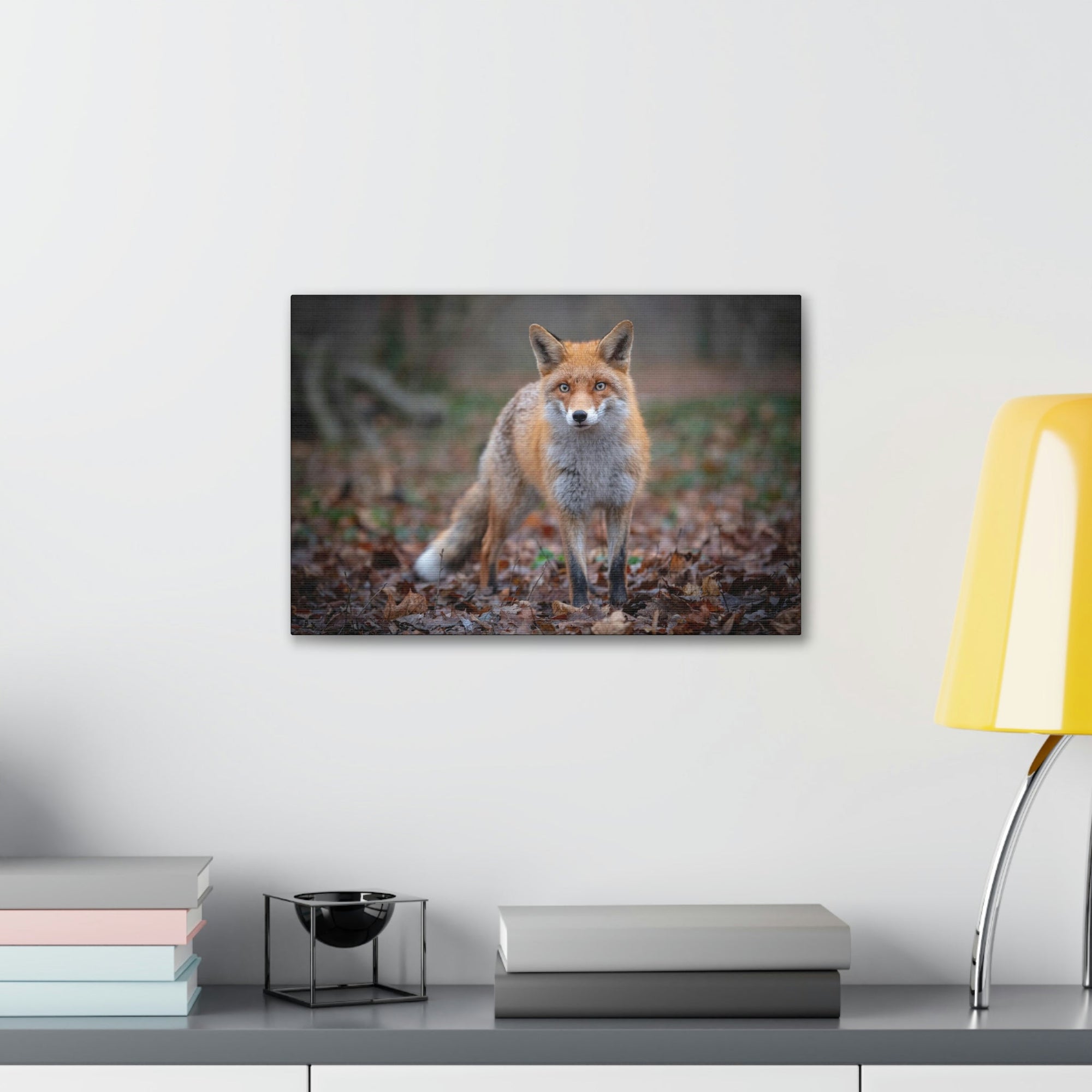 Scripture Walls Snow Fox Hunting Snow Fox on Hunt Print Animal Wall Art Wildlife Canvas Prints Wall Art Ready to Hang Unframed-Express Your Love Gifts