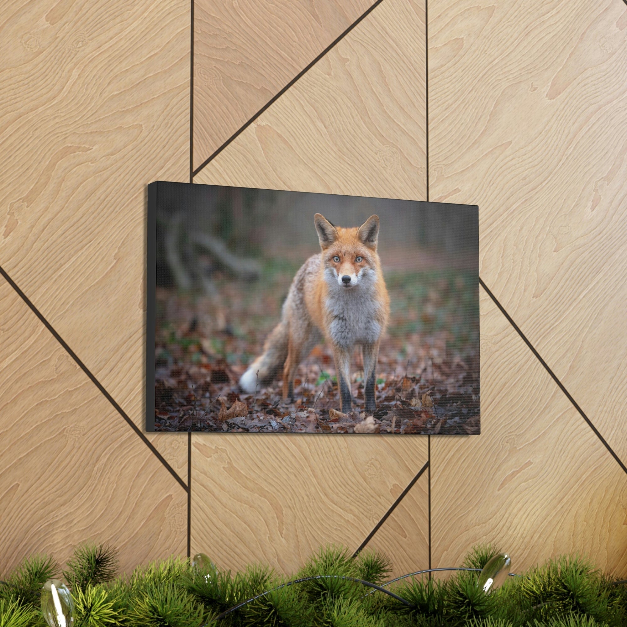 Scripture Walls Snow Fox Hunting Snow Fox on Hunt Print Animal Wall Art Wildlife Canvas Prints Wall Art Ready to Hang Unframed-Express Your Love Gifts