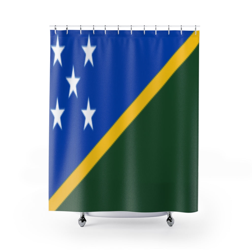 Solomon Islands Stylish Design 71&quot; x 74&quot; Elegant Waterproof Shower Curtain for a Spa-like Bathroom Paradise Exceptional Craftsmanship-Express Your Love Gifts