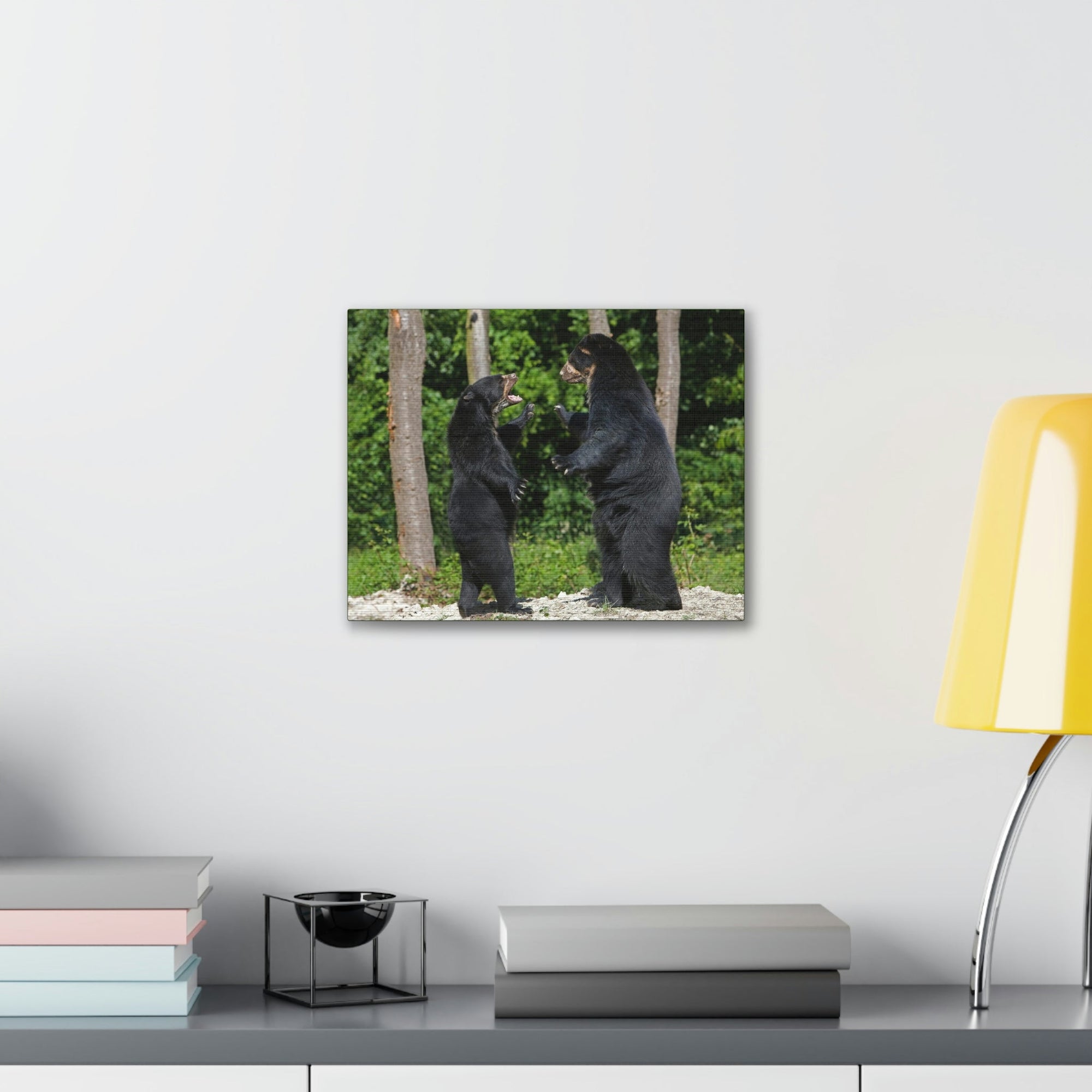 Scripture Walls Spectacled Bear Couple Spectacled Bear Couple Print Animal Wall Art Wildlife Canvas Prints Wall Art Ready to Hang Unframed-Express Your Love Gifts