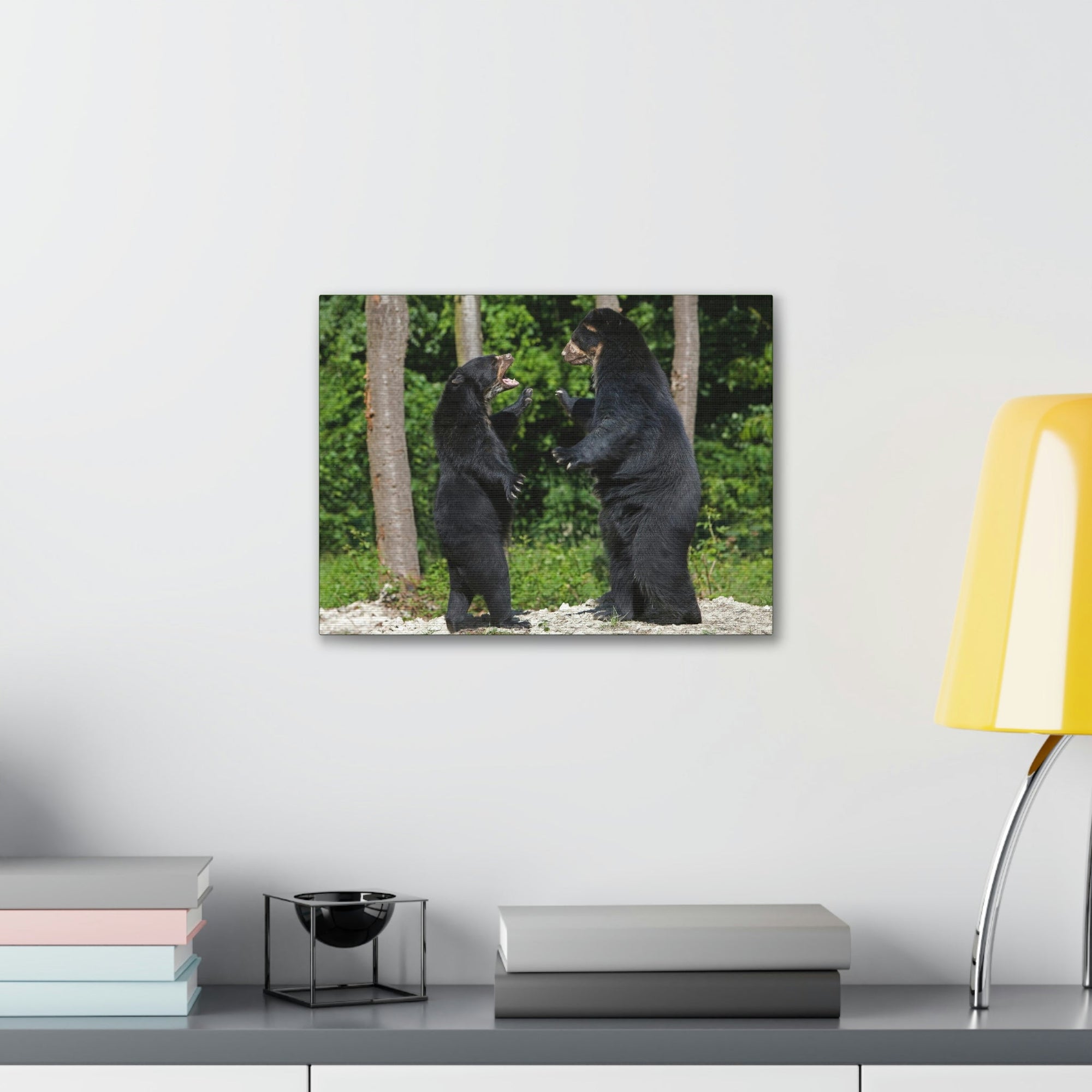 Scripture Walls Spectacled Bear Couple Spectacled Bear Couple Print Animal Wall Art Wildlife Canvas Prints Wall Art Ready to Hang Unframed-Express Your Love Gifts