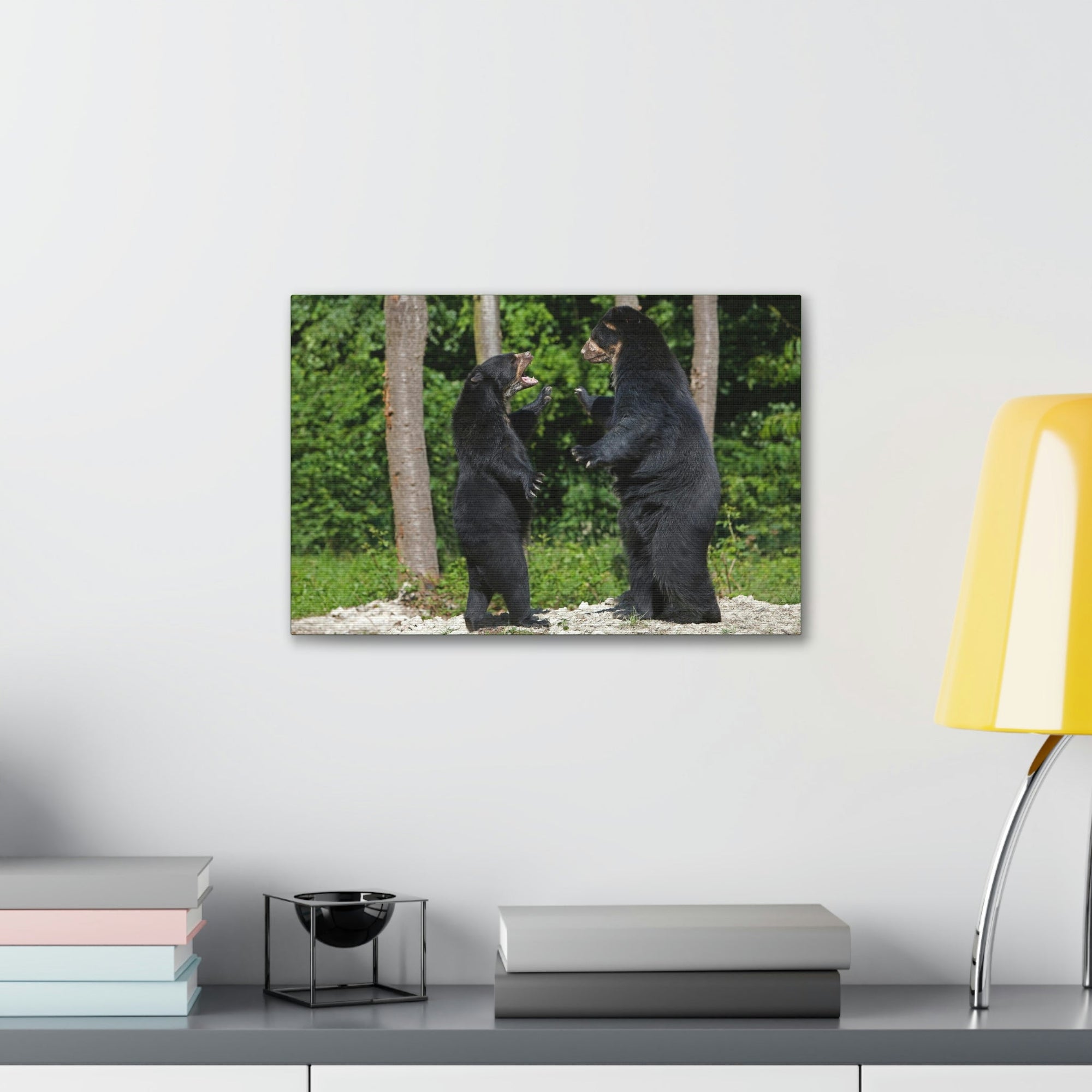 Scripture Walls Spectacled Bear Couple Spectacled Bear Couple Print Animal Wall Art Wildlife Canvas Prints Wall Art Ready to Hang Unframed-Express Your Love Gifts