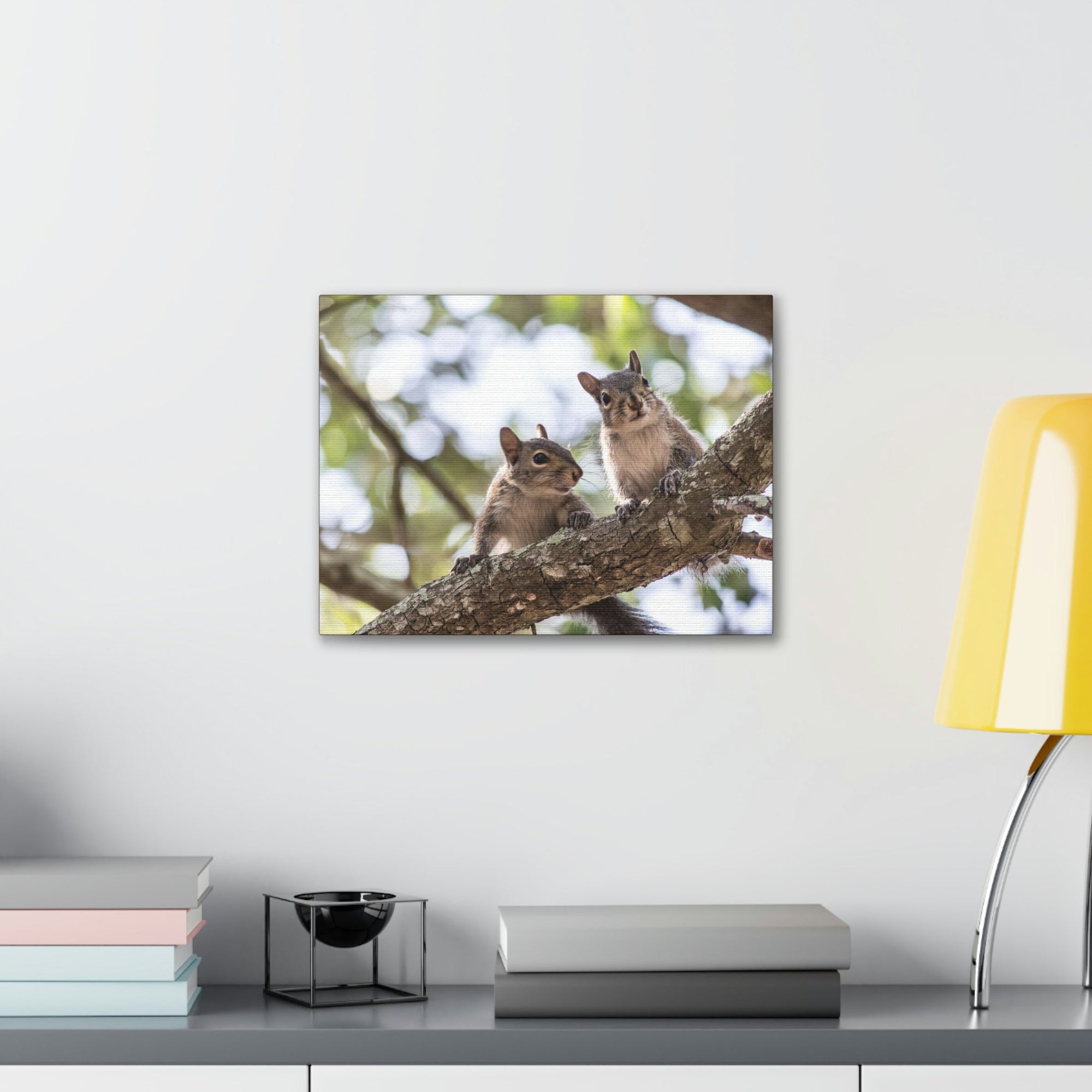 Scripture Walls Squirrel Couple Squirrel Couple Print Animal Wall Art Wildlife Canvas Prints Wall Art Ready to Hang Unframed-Express Your Love Gifts