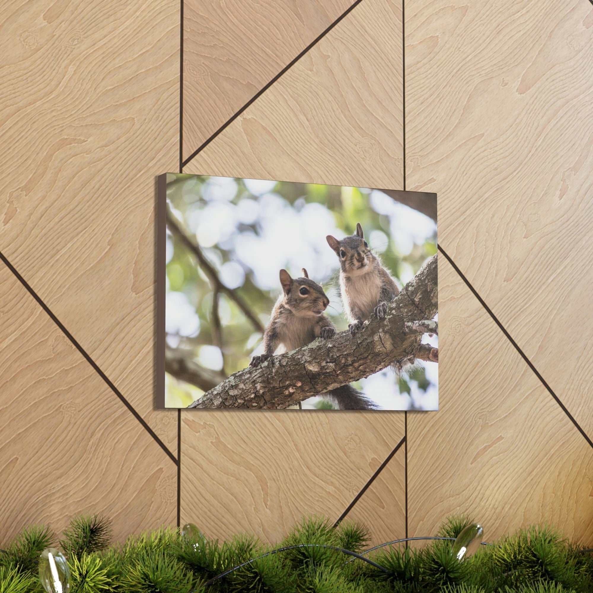 Scripture Walls Squirrel Couple Squirrel Couple Print Animal Wall Art Wildlife Canvas Prints Wall Art Ready to Hang Unframed-Express Your Love Gifts