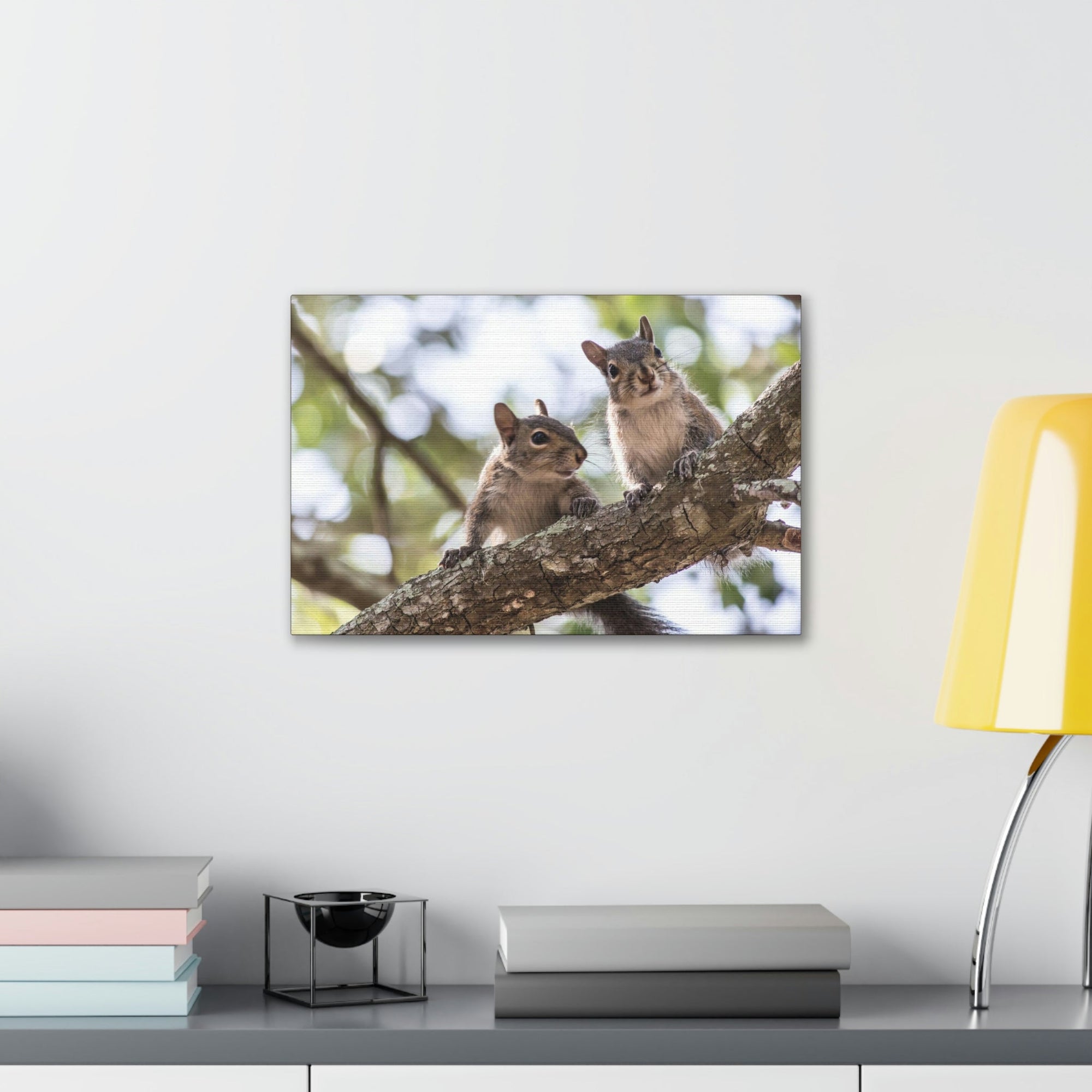 Scripture Walls Squirrel Couple Squirrel Couple Print Animal Wall Art Wildlife Canvas Prints Wall Art Ready to Hang Unframed-Express Your Love Gifts