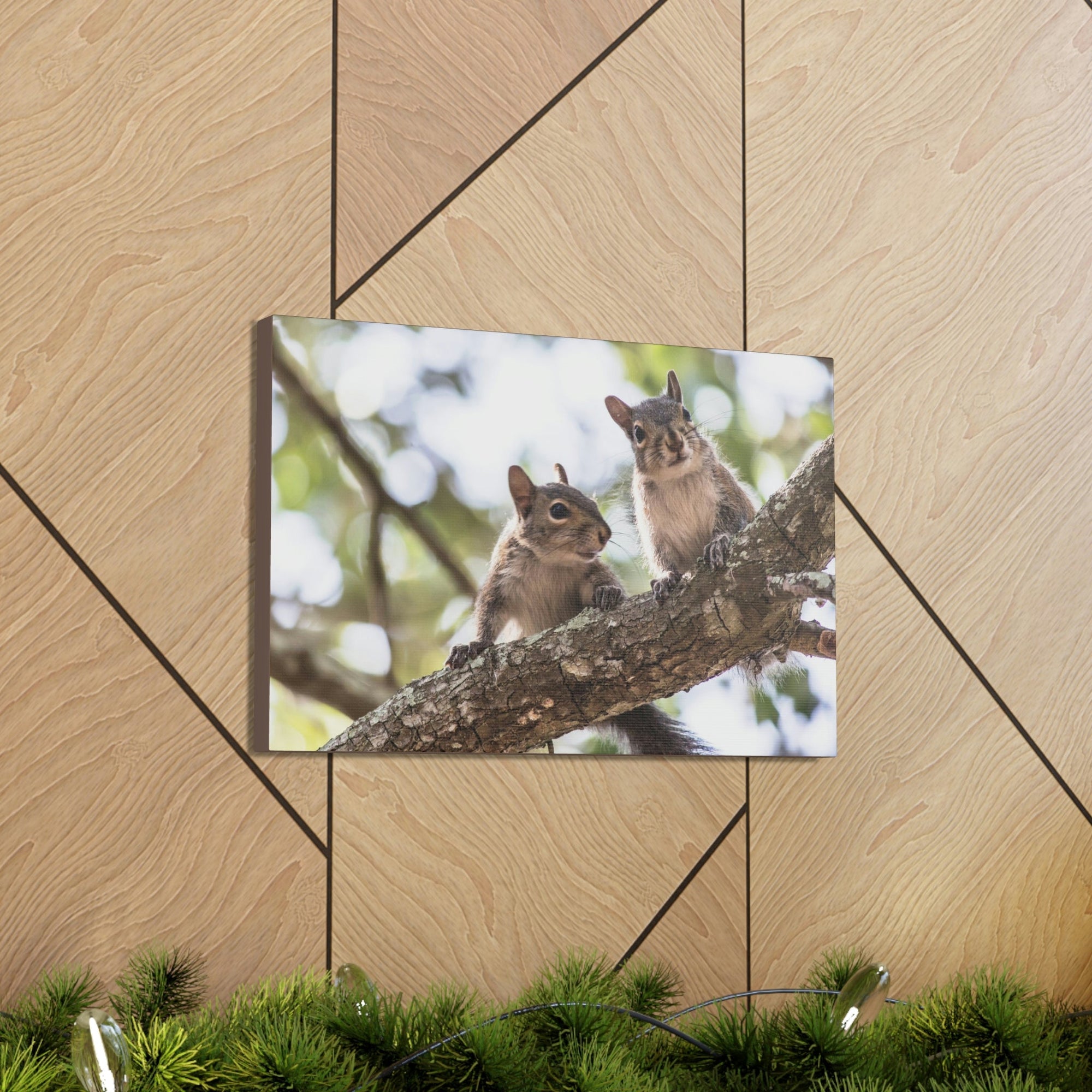 Scripture Walls Squirrel Couple Squirrel Couple Print Animal Wall Art Wildlife Canvas Prints Wall Art Ready to Hang Unframed-Express Your Love Gifts