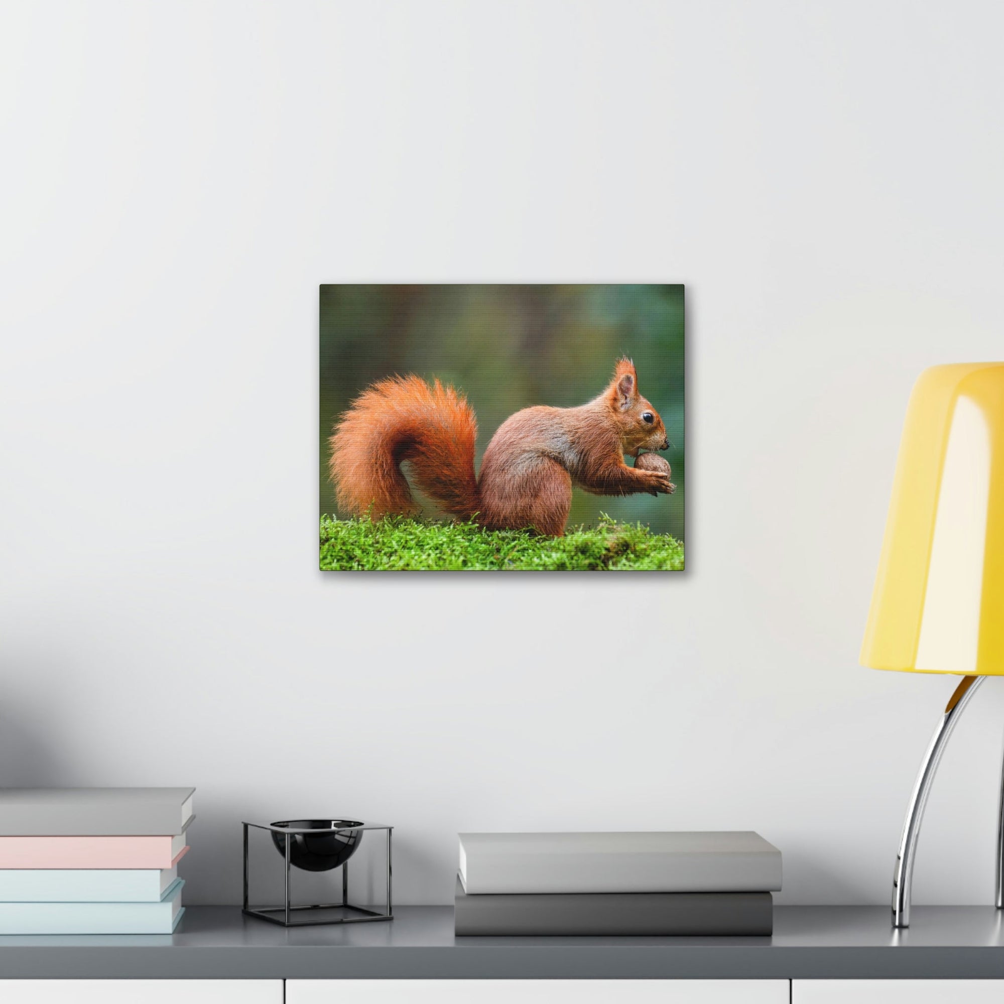 Scripture Walls Squirrel Hunting Squirrel on Hunt Print Animal Wall Art Wildlife Canvas Prints Wall Art Ready to Hang Unframed-Express Your Love Gifts