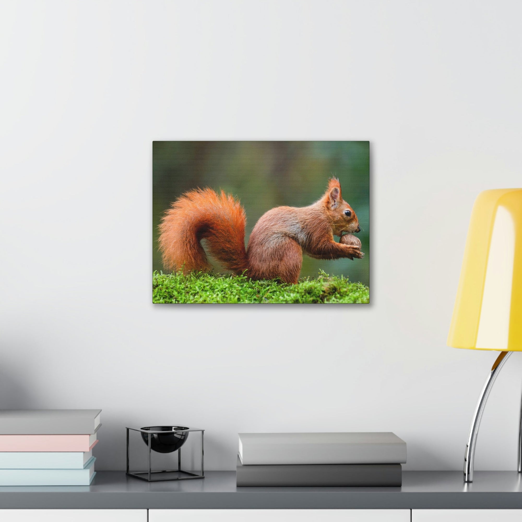 Scripture Walls Squirrel Hunting Squirrel on Hunt Print Animal Wall Art Wildlife Canvas Prints Wall Art Ready to Hang Unframed-Express Your Love Gifts