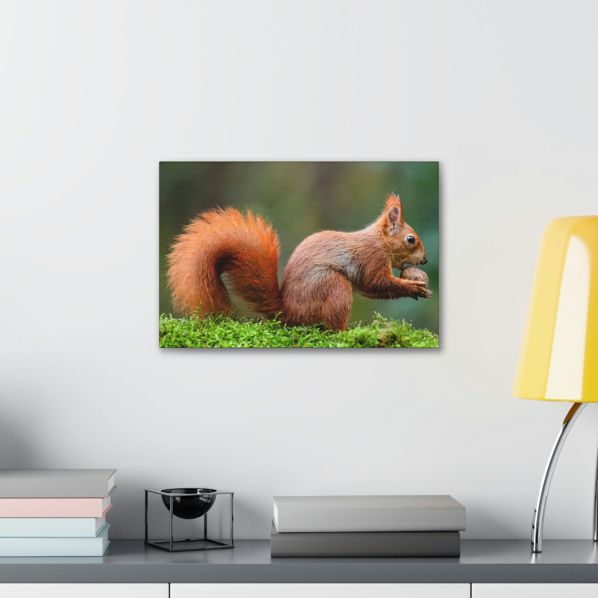 Scripture Walls Squirrel Hunting Squirrel on Hunt Print Animal Wall Art Wildlife Canvas Prints Wall Art Ready to Hang Unframed-Express Your Love Gifts