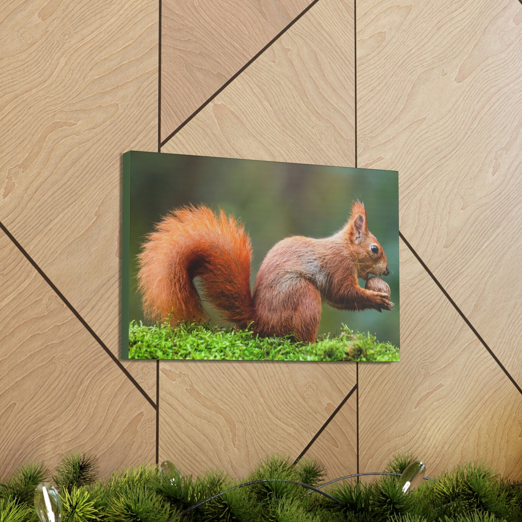 Scripture Walls Squirrel Hunting Squirrel on Hunt Print Animal Wall Art Wildlife Canvas Prints Wall Art Ready to Hang Unframed-Express Your Love Gifts