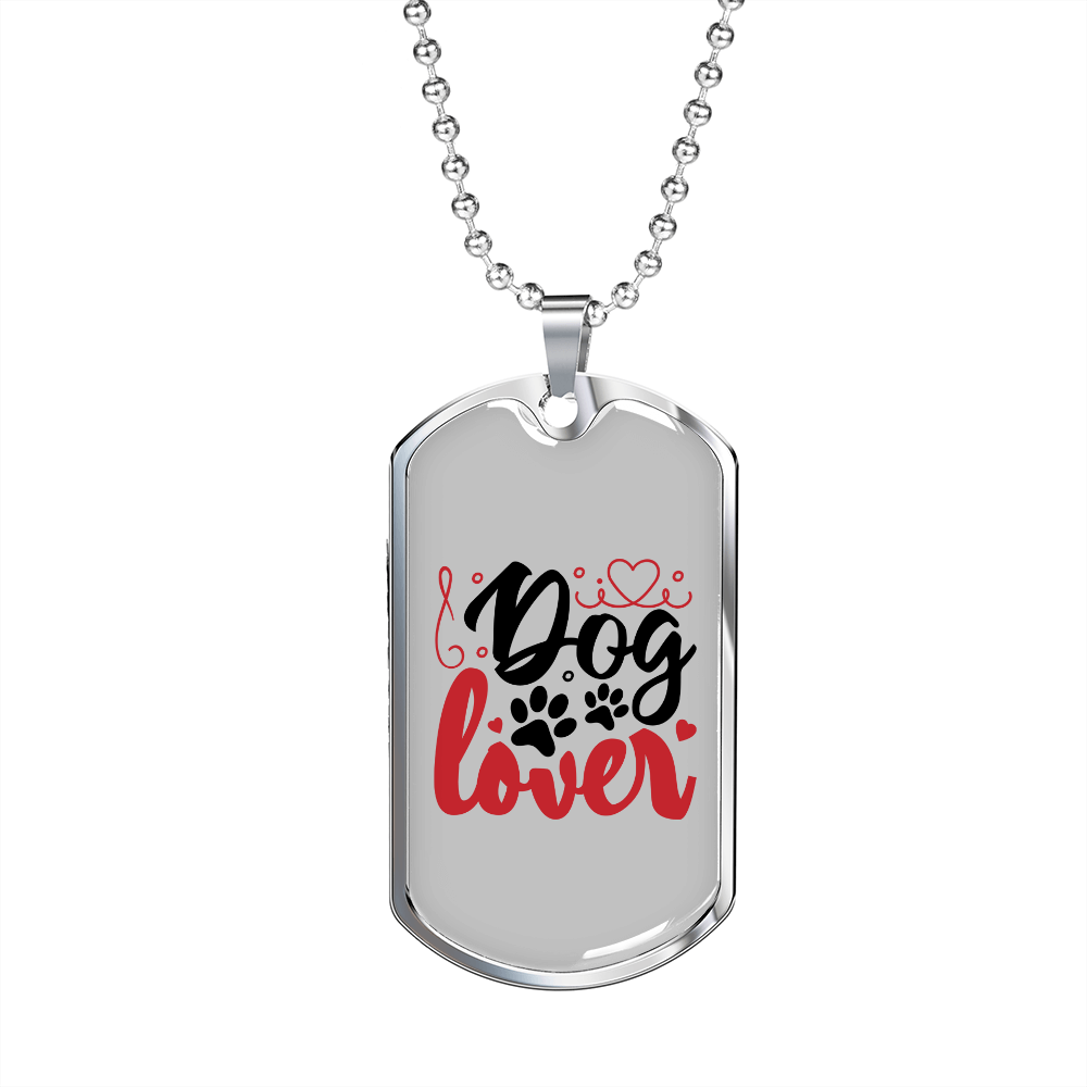 Stainless Steel or 18k Gold Dog Tag 24" Chain-Express Your Love Gifts