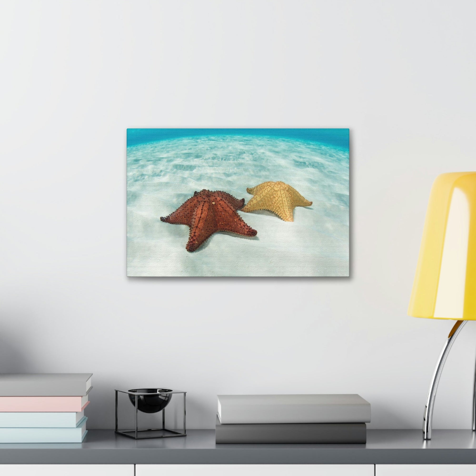 Scripture Walls Starfish Couple Starfish Couple Print Animal Wall Art Wildlife Canvas Prints Wall Art Ready to Hang Unframed-Express Your Love Gifts